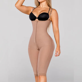 High compression corset body shaper