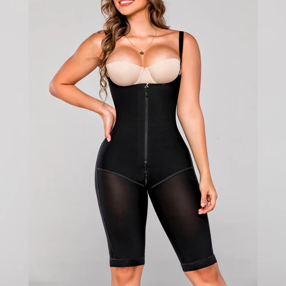 High compression corset body shaper