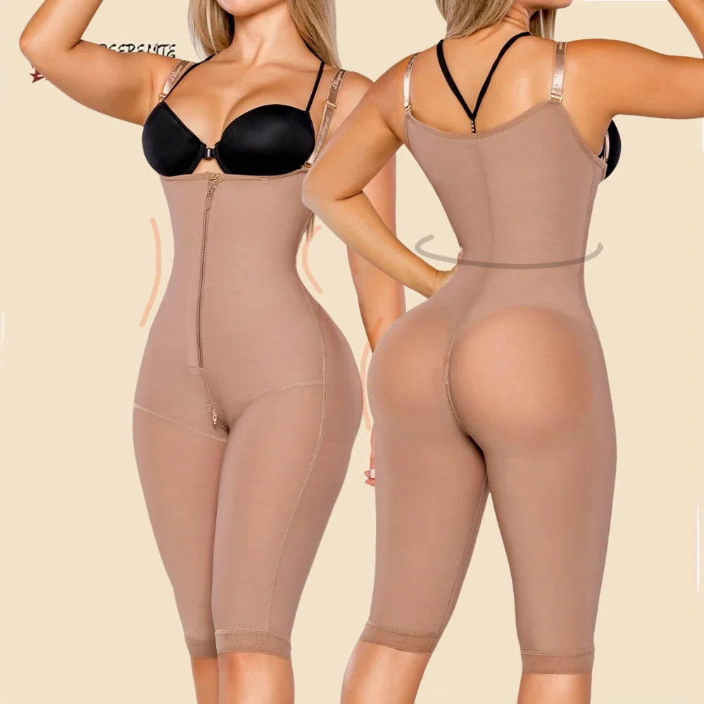 High compression corset body shaper