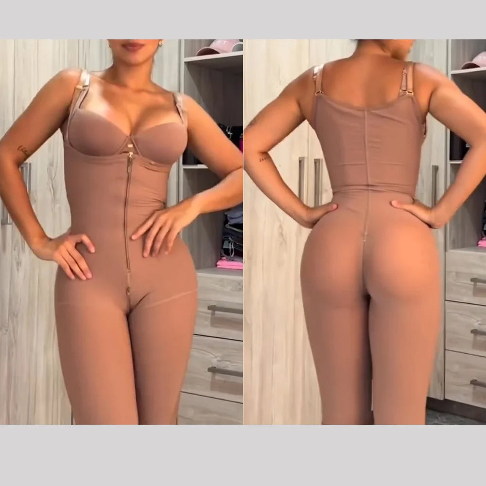 High compression corset body shaper